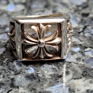 Sterling Silver Maltese Cross Ring 15.7g